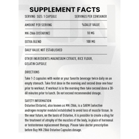 Mk-2866 Ostarine Zeus Nutrition 60 Kapsül